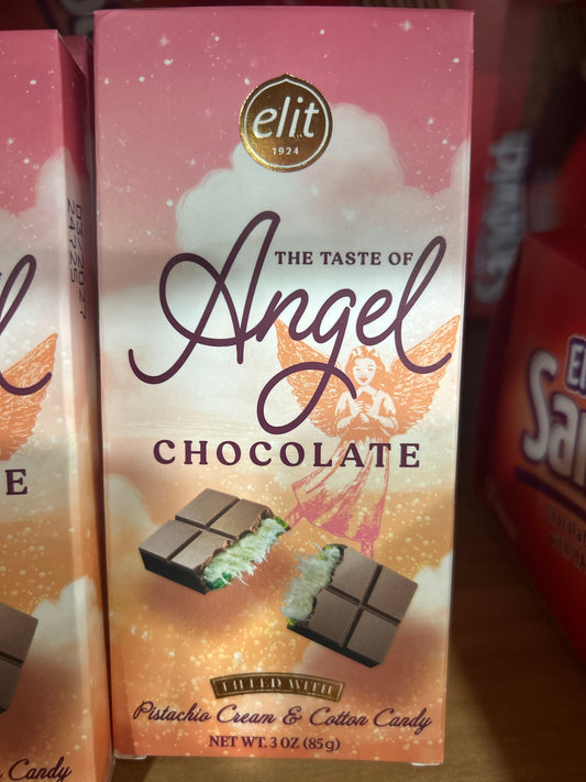 Angel Chocolate : Pistachio cream & cotton candy