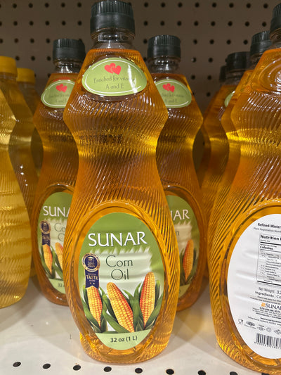 Sunar Corn Oil, 1L / 32 oz (Halal)