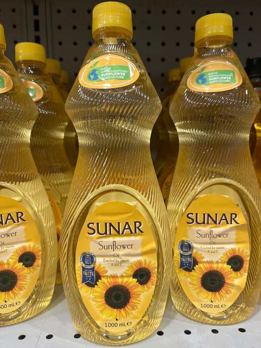 Sunar Sunflower Oil. 1000mLe