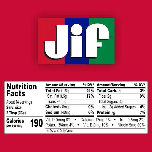 Jif 16 oz Creamy Peanut Butter