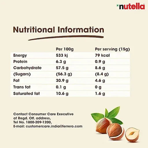 Nutella Chocolate Hazelnut Spread with Cocoa